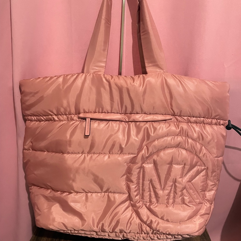 MICHAEL KORS “RAE” SUNSET ROSE LARGE TOTE
